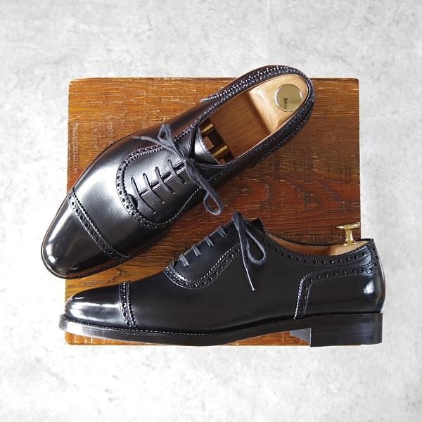 極美品★(台東区)ジョーワークス UK6.5程度【注文価格￥107,800〜★(独)ワインハイマー社のカーフ/黒】アデレード/JOE WORKS★j149