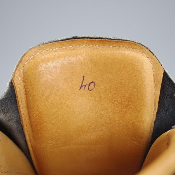 極上★(伊)F.LLIジャコメッティ SIZE 40【定価￥194,400-★カバ革(ヒポポタマス)/マルモラーダ】マウンテンブーツ/黒/Giacometti★j152