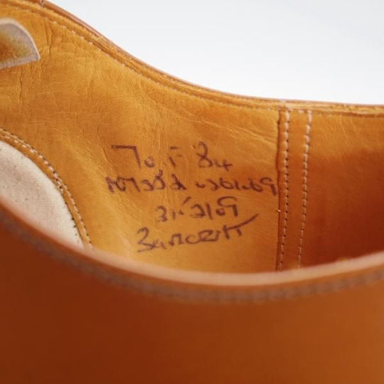 未使用★チャーチ 70F/UK7【旧チャーチ★ブックバインダーカーフ/3都市ロゴ】84ラスト/Barcroft/パンチドキャップトゥ/茶/Church's★j154