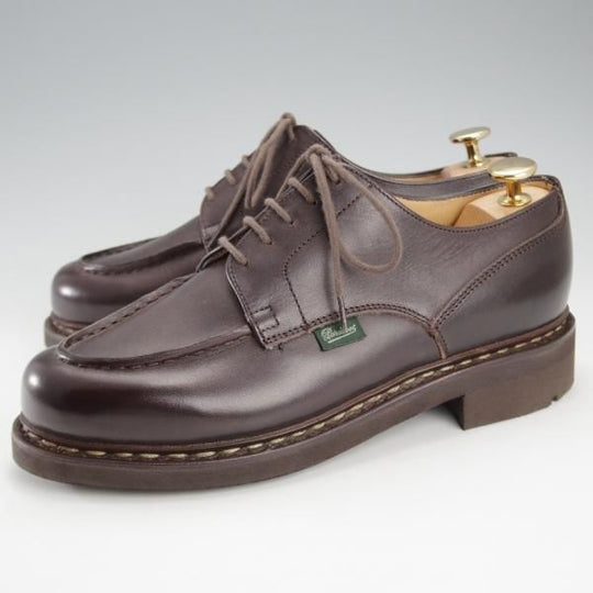 ほぼ試着程度★パラブーツ SIZE 5.5【定価￥79,200-★シャンボード/CHAMBORD】TEXソール/リスレザー/カフェ/CAFE/Uチップ/Paraboot★j155