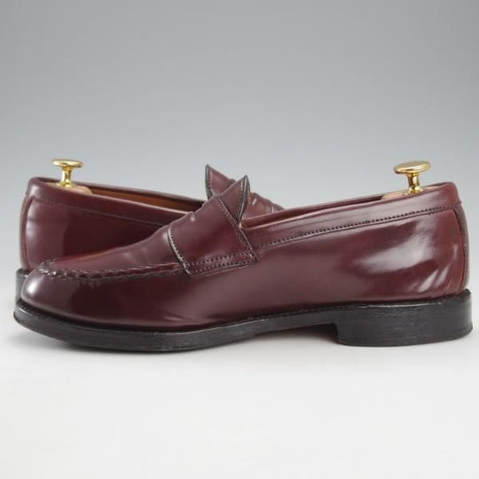 ★(米)アレンエドモンズ 7E【定価15万円以上★コードバン仕様/Patriot】コインローファー/赤茶/メンズ/ALLEN EDMONDS★j159