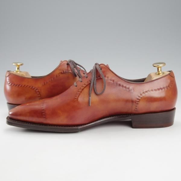 Perfetto ペルフェット　革靴　ホールカット　7 1/2 25.5 Perfetto ペルフェット 内羽根 ホールカット シューズ 7 1/2