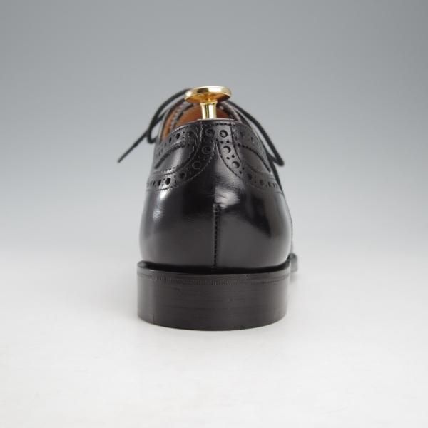 美品★(英)チーニー 7.5F【定価￥78,100-★ARTHUR 3/アーサー/125ラスト】フルブローグ/カーフ/黒/メンズ/CHEANEY★j161