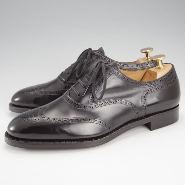 極美品★(台東区)ジョーワークス UK6.5程度【注文価格￥107,800〜★貴重なベビーカーフ(イタリア産)を2頭分使用】黒/JOE WORKS★j163