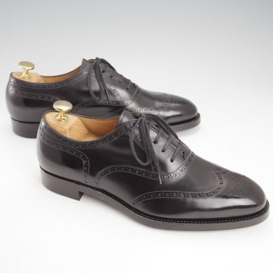 極美品★(台東区)ジョーワークス UK6.5程度【注文価格￥107,800〜★貴重なベビーカーフ(イタリア産)を2頭分使用】黒/JOE WORKS★j163