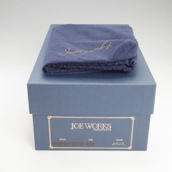 極美品★(台東区)ジョーワークス UK6.5程度【注文価格￥107,800〜★貴重なベビーカーフ(イタリア産)を2頭分使用】黒/JOE WORKS★j163