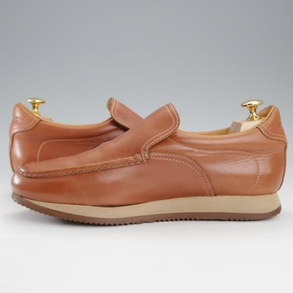 ★(伊製)HERMES/エルメス SIZE 41【★レザースニーカー/茶】カーフ/メンズ★j166