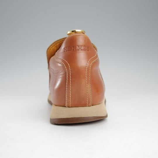 ★(伊製)HERMES/エルメス SIZE 41【★レザースニーカー/茶】カーフ/メンズ★j166