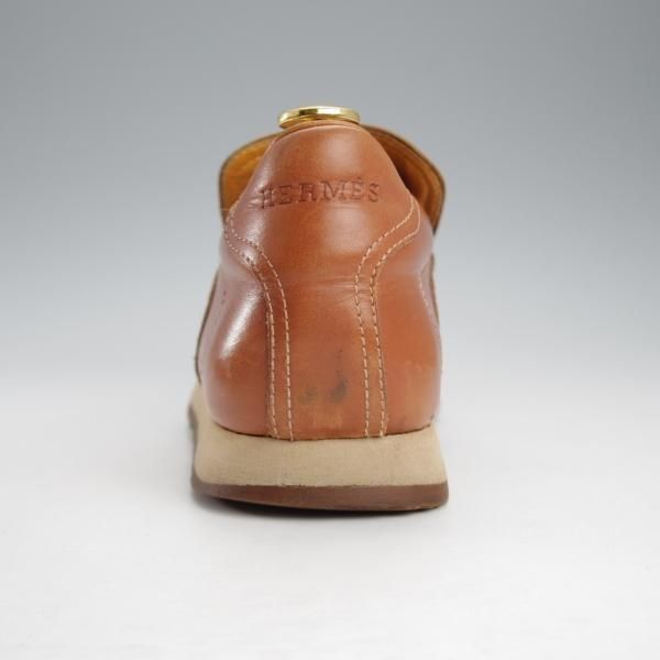 HERMES/エルメス SIZE 41【レザースニーカー/茶】 | 高級中古革靴の