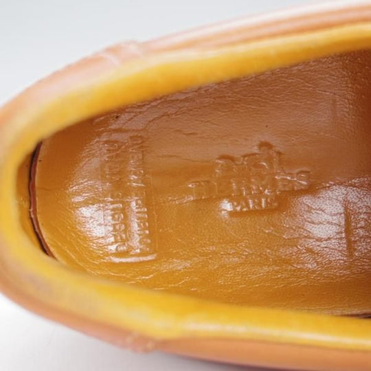 ★(伊製)HERMES/エルメス SIZE 41【★レザースニーカー/茶】カーフ/メンズ★j166