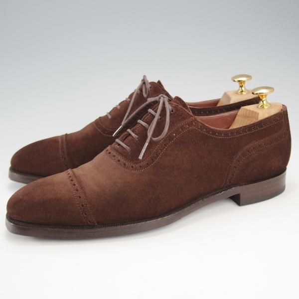 極上★クロケット&ジョーンズ 6.5D【モデル定価￥119,900-★ハンドグレードライン/ALBANY/337】スエード/濃茶/Crockett&Jones★j167