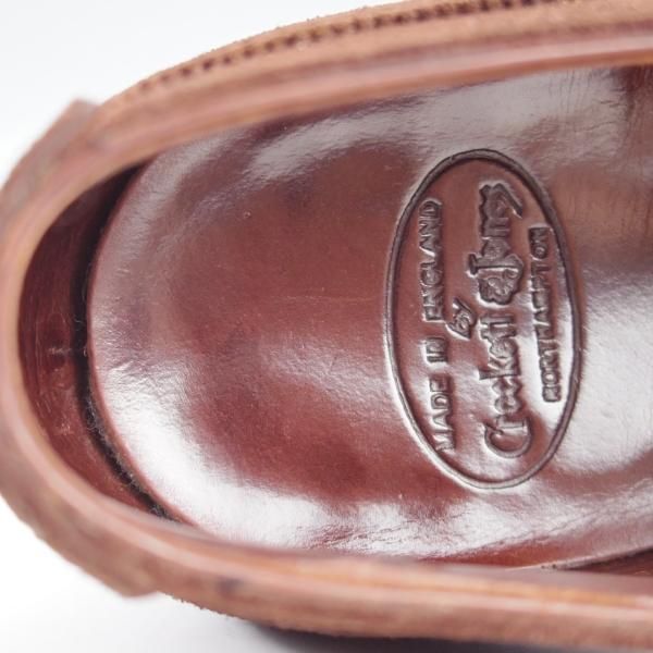 極上★クロケット&ジョーンズ 6.5D【モデル定価￥119,900-★ハンドグレードライン/ALBANY/337】スエード/濃茶/Crockett&Jones★j167