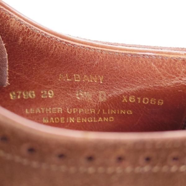 極上★クロケット&ジョーンズ 6.5D【モデル定価￥119,900-★ハンドグレードライン/ALBANY/337】スエード/濃茶/Crockett&Jones★j167