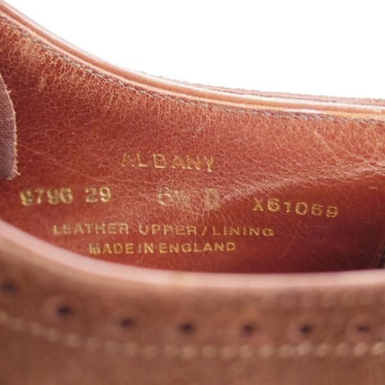 極上★クロケット&ジョーンズ 6.5D【モデル定価￥119,900-★ハンドグレードライン/ALBANY/337】スエード/濃茶/Crockett&Jones★j167