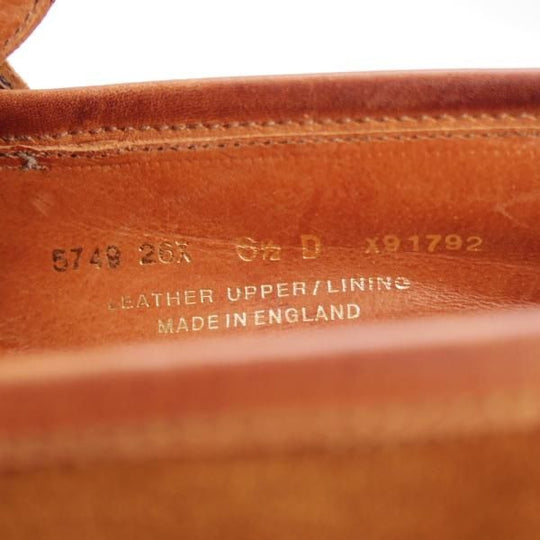 極上★クロケット&ジョーンズ 6.5D【ハンドグレードライン★コインローファー/茶】スエード/メンズ/Crockett&Jones★j168