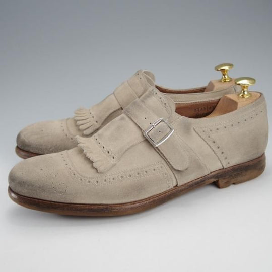 美品★チャーチ SIZE 6【現行定価￥203,500-★SHANGHAI/シャンガイ/キルトモンク】ヴィンテージスエード/メンズ/Church's★j170
