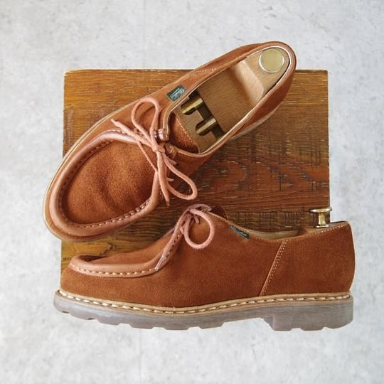 ★パラブーツ SIZE 40【現行定価￥79,200-★ミカエル/MICHAEL】チロリアンシューズ/スエード/茶/メンズ/Paraboot★j172