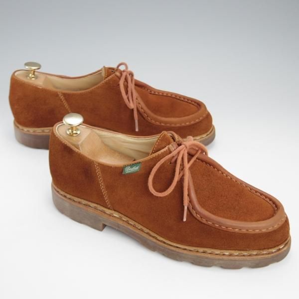 ★パラブーツ SIZE 40【現行定価￥79,200-★ミカエル/MICHAEL】チロリアンシューズ/スエード/茶/メンズ/Paraboot★j172