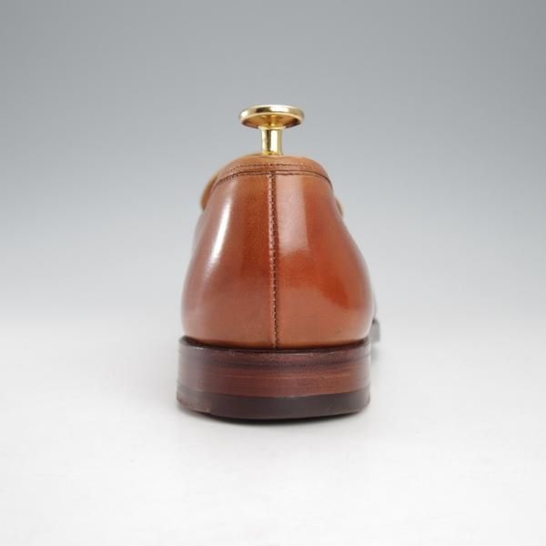 極美品★クロケット&ジョーンズ 6.5E【定価￥132,000-★(英)ジョージクレバリー別注/ローファー】306ラスト/茶/Crockett&Jones★j173