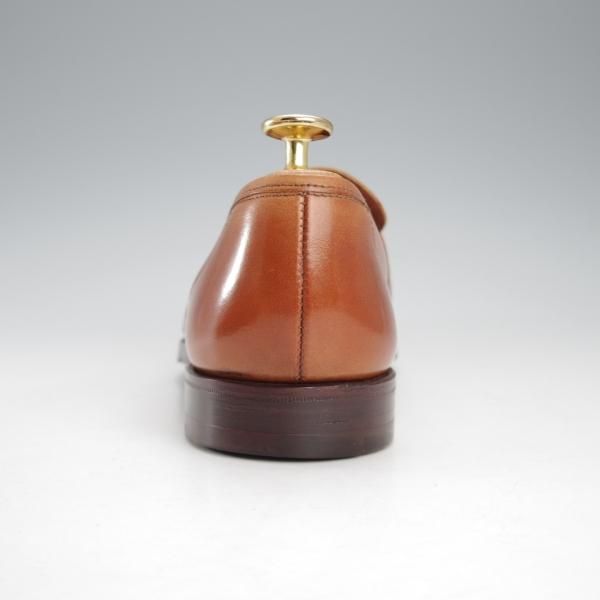 極美品★クロケット&ジョーンズ 6.5E【定価￥132,000-★(英)ジョージクレバリー別注/ローファー】306ラスト/茶/Crockett&Jones★j173