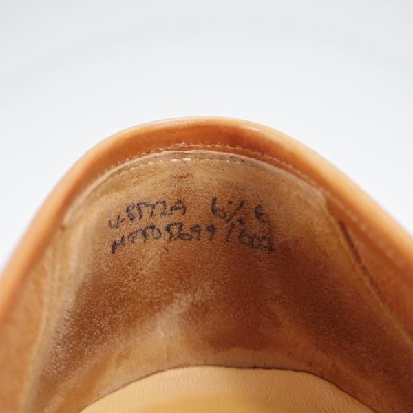 極美品★クロケット&ジョーンズ 6.5E【定価￥132,000-★(英)ジョージクレバリー別注/ローファー】306ラスト/茶/Crockett&Jones★j173