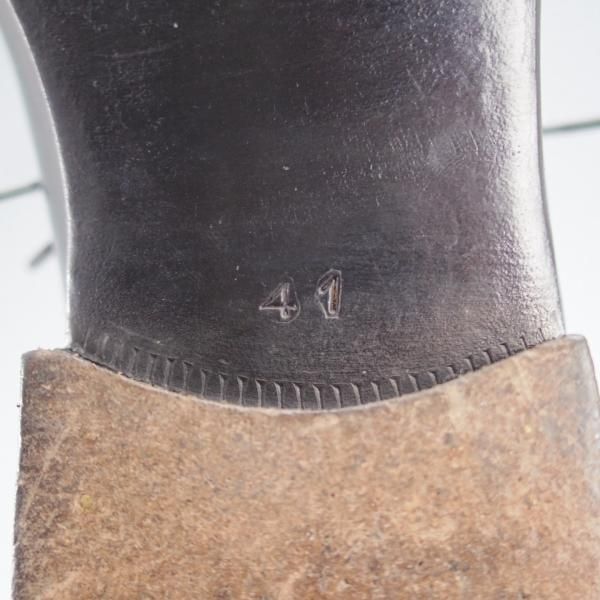 極上★(伊)ステファノ・ベーメル SIZE 41【定価20万円以上★ハンドソーンウェルテッド製法/セミブローグ】カーフ/黒/StefanoBemer★j175