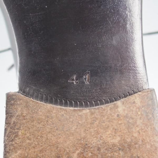 極上★(伊)ステファノ・ベーメル SIZE 41【定価20万円以上★ハンドソーンウェルテッド製法/セミブローグ】カーフ/黒/StefanoBemer★j175