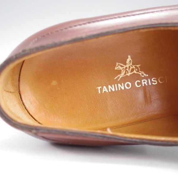 美品★(伊)タニノクリスチー SIZE 5.5【高額★ノルベジェーゼ製法/モンクストラップ】126506カーフ/濃茶/メンズ/TANINO CRISCI★j176
