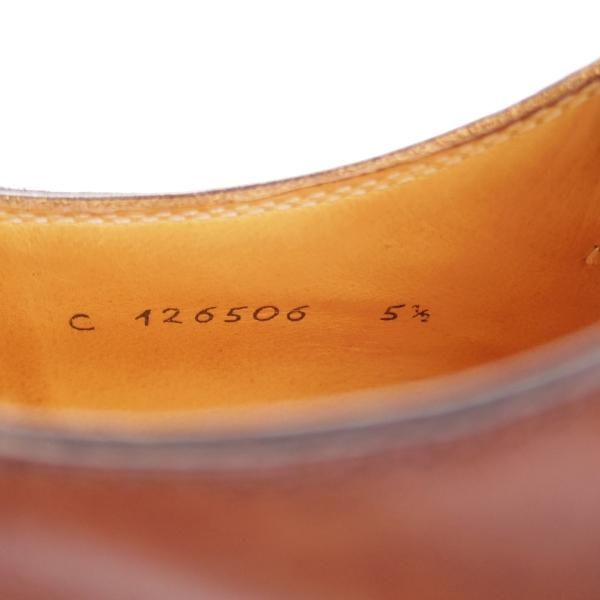 美品★(伊)タニノクリスチー SIZE 5.5【高額★ノルベジェーゼ製法/モンクストラップ】126506カーフ/濃茶/メンズ/TANINO CRISCI★j176