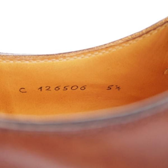 美品★(伊)タニノクリスチー SIZE 5.5【高額★ノルベジェーゼ製法/モンクストラップ】126506カーフ/濃茶/メンズ/TANINO CRISCI★j176