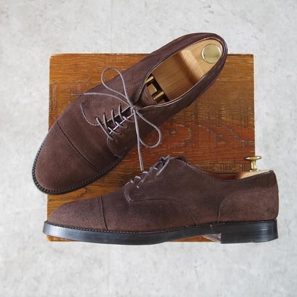 極上★オールデン 7D【★ストレートチップ/SHIPS別注】2235/スエード/濃茶/メンズ/ALDEN★j177