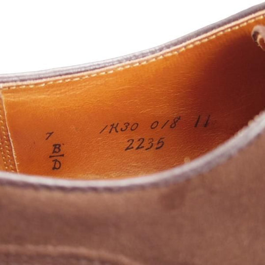 極上★オールデン 7D【★ストレートチップ/SHIPS別注】2235/スエード/濃茶/メンズ/ALDEN★j177