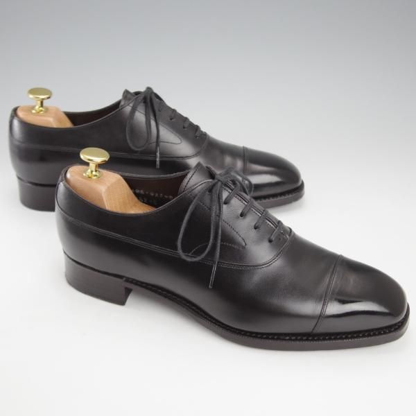 【新品・未使用】三陽山長 サンヨウヤマチョウ 秀二 ストレートチップ 黒 7 約24.5 25cm 純正箱付 メンズ 革靴 ビジネスシューズ レザー ⭐️未使用⭐️ 三陽山長 秀二 ビジネスシューズ ストレートチップ 内羽