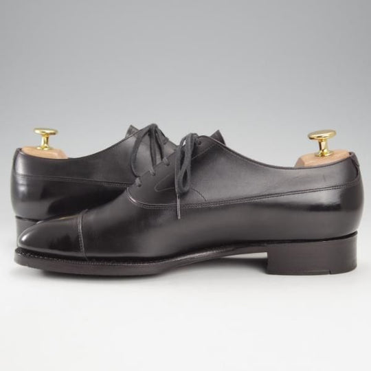 美品★三陽山長 SIZE 6【定価￥99,000-★(初期)匠シリーズ/匠二郎/R2017ラスト】ストレートチップ/カーフ/黒/Sanyo Yamacho★j178