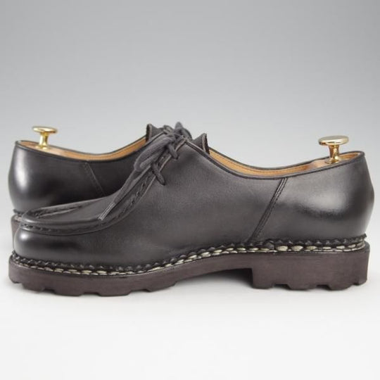 極美品★パラブーツ SIZE 39【定価￥79,200-★ミカエル/MICHAEL】チロリアンシューズ/リスレザー/NOIR/黒/Paraboot★j179