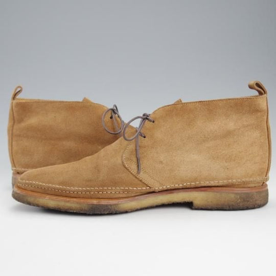 極上★(伊製)HERMES/エルメス SIZE 39.5【★チャッカブーツ/薄茶】スエード/メンズ★j181