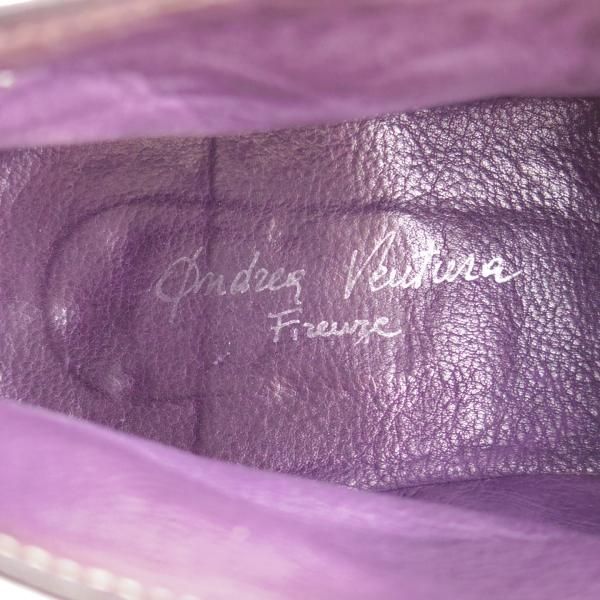 極上★(伊)アンドレア・ヴェントゥーラ SIZE 41【貴重★ディアスキン(鹿革)/チャッカブーツ】ダークパープル/ANDREA VENTURA★j182