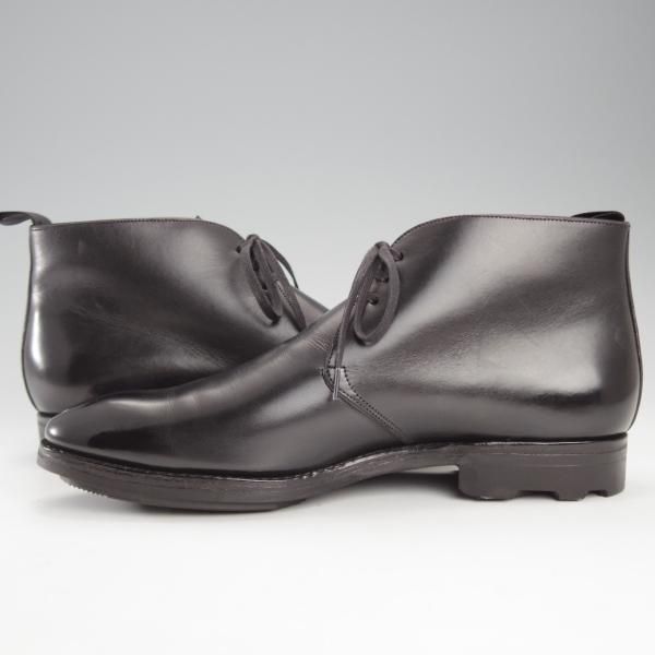 ★(スペイン製)カルミナ SIZE 7【定価￥80,300-★リッジウェイソール/トレーディングポスト別注】10027/チャッカブーツ/黒/CARMINA★j183