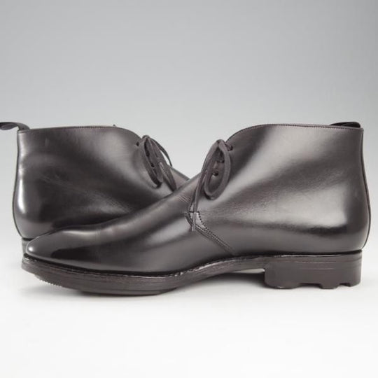 ★(スペイン製)カルミナ SIZE 7【定価￥80,300-★リッジウェイソール/トレーディングポスト別注】10027/チャッカブーツ/黒/CARMINA★j183