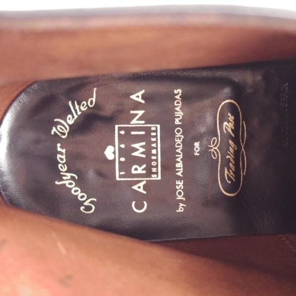 ★(スペイン製)カルミナ SIZE 7【定価￥80,300-★リッジウェイソール/トレーディングポスト別注】10027/チャッカブーツ/黒/CARMINA★j183