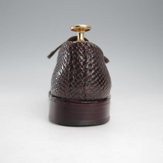 極美品★(スペイン製)カルミナ 6.5EE【グッドイヤーウェルテッド製法★イントレチャート/896】プレーントゥ/濃茶/メンズ/CARMINA★j184