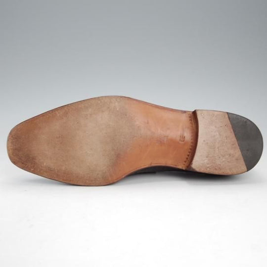 極美品★(スペイン製)カルミナ 6.5EE【グッドイヤーウェルテッド製法★イントレチャート/896】プレーントゥ/濃茶/メンズ/CARMINA★j184