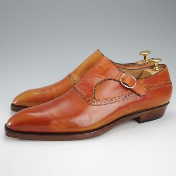 ★(伊)リカルド・ベステッティ SIZE 40【定価20万円程度★サイドモンク/トレーディングポスト別注】茶/RICCARDO BESTETTI★j186