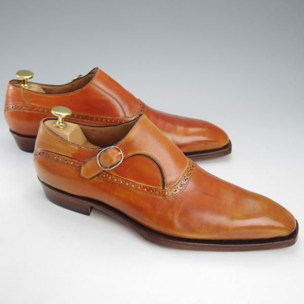 ★(伊)リカルド・ベステッティ SIZE 40【定価20万円程度★サイドモンク/トレーディングポスト別注】茶/RICCARDO BESTETTI★j186