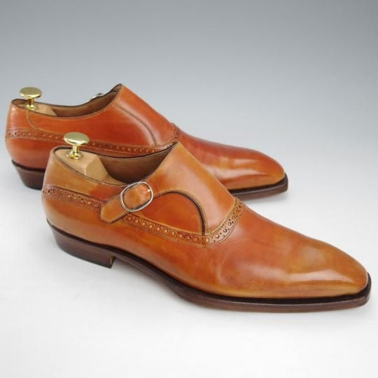 ★(伊)リカルド・ベステッティ SIZE 40【定価20万円程度★サイドモンク/トレーディングポスト別注】茶/RICCARDO BESTETTI★j186