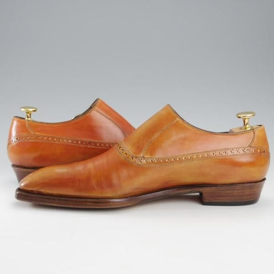 ★(伊)リカルド・ベステッティ SIZE 40【定価20万円程度★サイドモンク/トレーディングポスト別注】茶/RICCARDO BESTETTI★j186