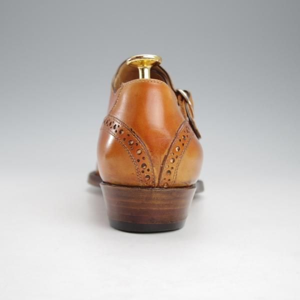 ★(伊)リカルド・ベステッティ SIZE 40【定価20万円程度★サイドモンク/トレーディングポスト別注】茶/RICCARDO BESTETTI★j186