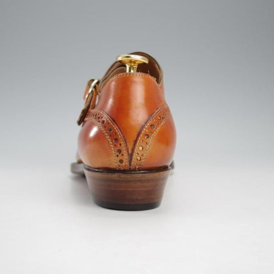 ★(伊)リカルド・ベステッティ SIZE 40【定価20万円程度★サイドモンク/トレーディングポスト別注】茶/RICCARDO BESTETTI★j186