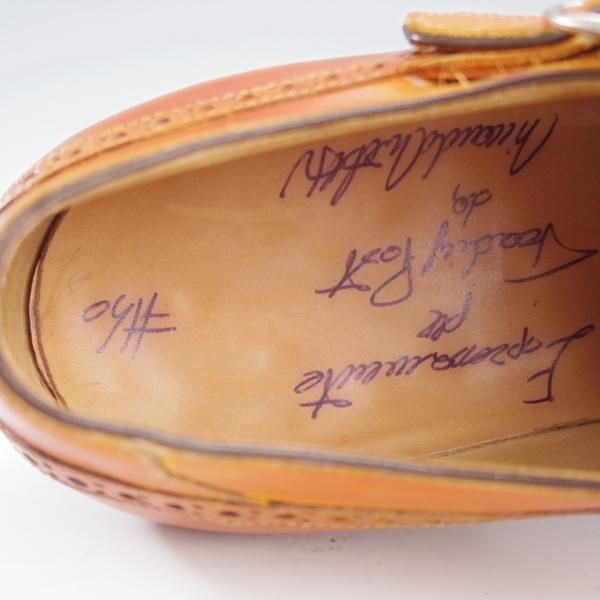 ★(伊)リカルド・ベステッティ SIZE 40【定価20万円程度★サイドモンク/トレーディングポスト別注】茶/RICCARDO BESTETTI★j186