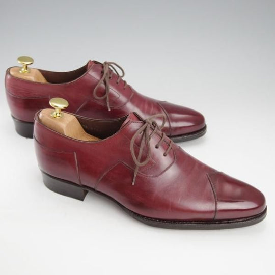 極上★カルロス・サントス SIZE 6【★トレーディングポスト取扱/オックスフォード】カーフ/赤茶/メンズ/Carlos Santos★j188